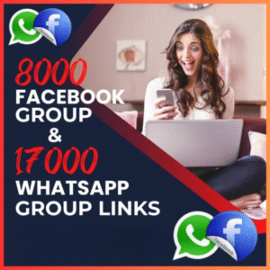 8000 Facebook Groups Links + 17000 WhatsApp Group Links Bundle
