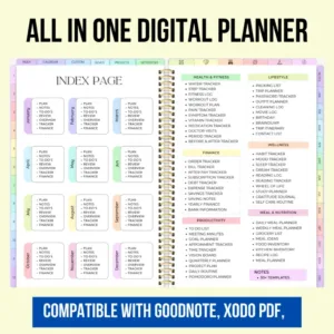 Ultimate Digital Planner Bundle for Productivity & Goal Planning