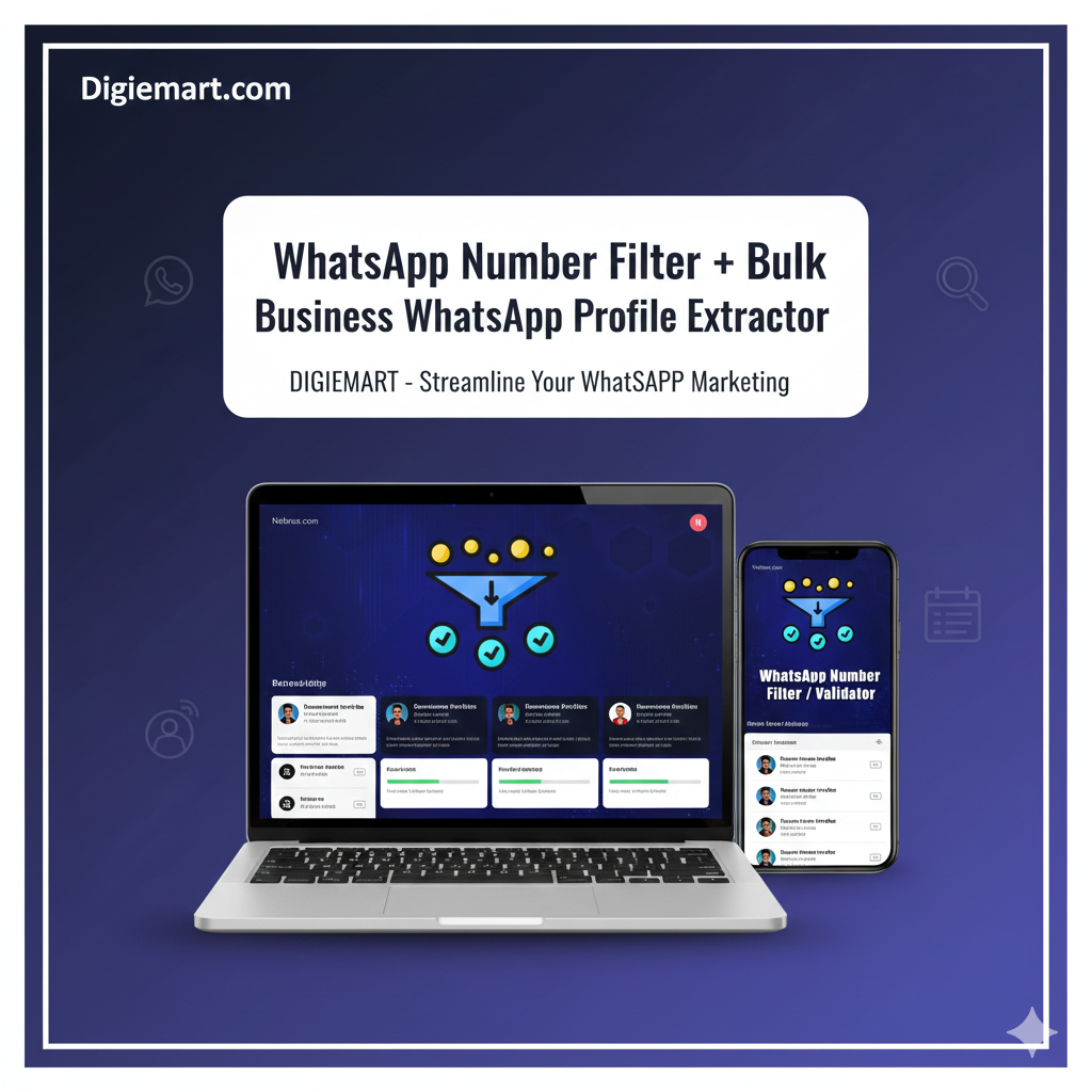 WhatsApp Number Filter + Bulk Business WhatsApp Profile Extractor